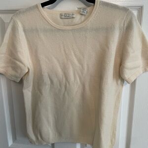 Lord & Taylor Cashmere Soft Cream Sweater